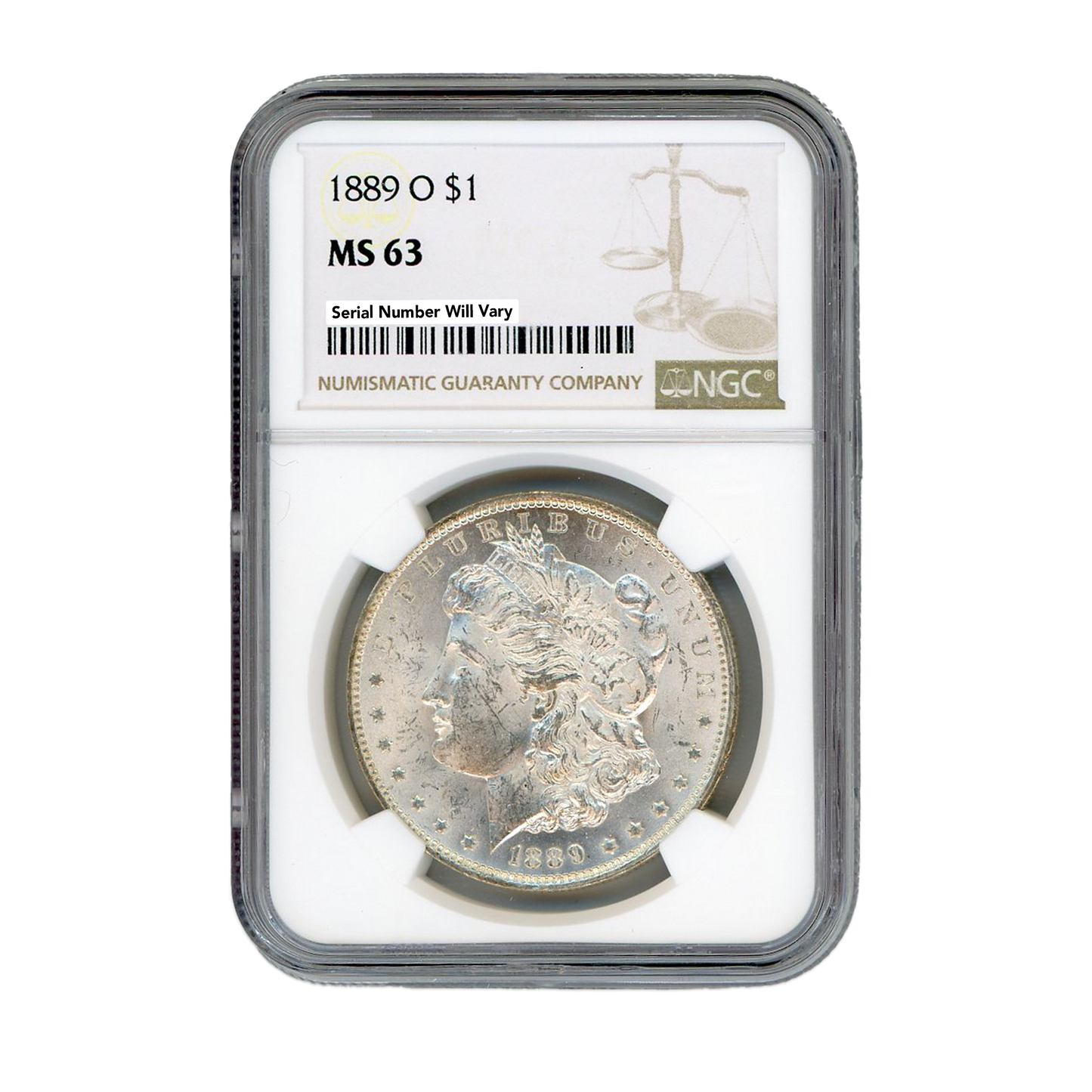 1889-O Morgan Silver Dollar New Orleans - NGC MS63