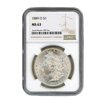 1889-O Morgan Silver Dollar New Orleans - NGC MS63