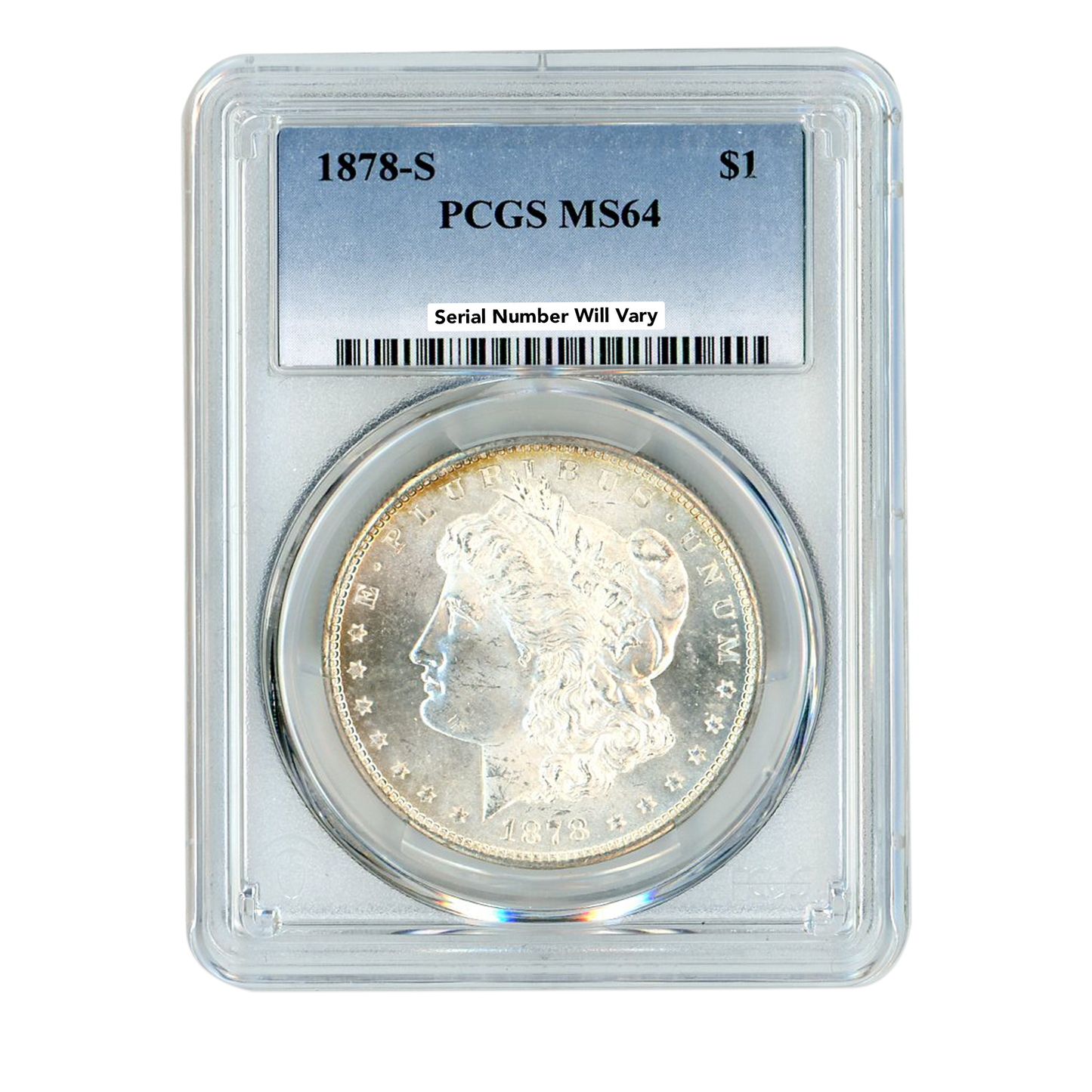 1878 S Morgan Silver Dollar Philadelphia - PCGS MS64