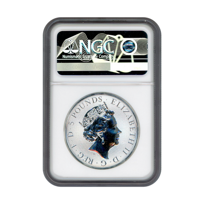 2022 2oz Tudor Beasts - Lion of England NGC MS70