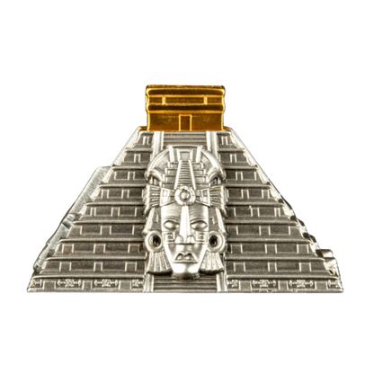 2022 5 oz  Mayan Pyramid Silver