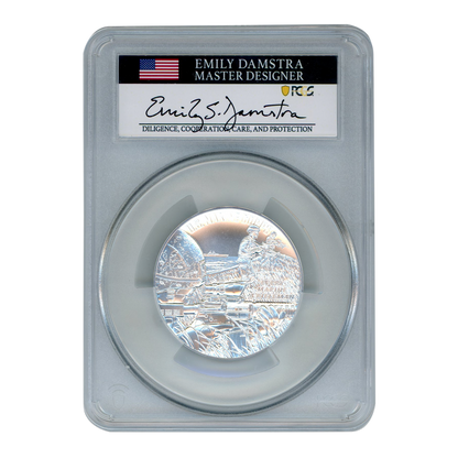 2022 U.S. Marine Corps 2.5 Ounce Silver Medal - PCGS 70 Damstra Signature Label