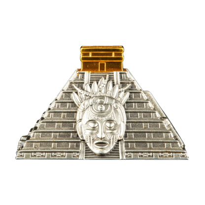2022 5 oz  Mayan Pyramid Silver