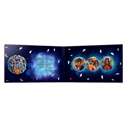 2022 Maple Leaf - Dia de Muertos - Day of the Dead - 3 Coin Set