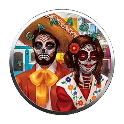 2022 Maple Leaf - Dia de Muertos - Day of the Dead - 3 Coin Set