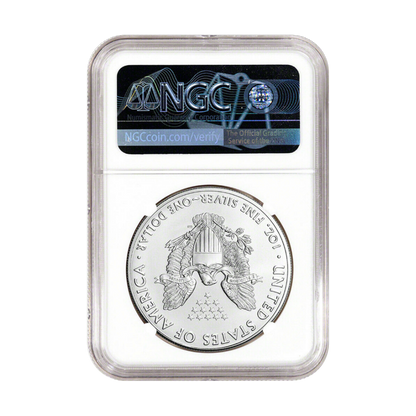 2021 Silver Eagle - Heraldic Eagle Type 1 - Last Day of Production NGC MS70