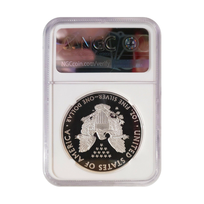 2021 Silver Eagle Type 1 Proof - NGC PF69 Advanced Release - Mercanti Signature Label