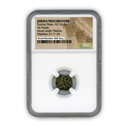 Ancient Roman Copper Coin - Pontius Pilate - NGC Certified High Grade