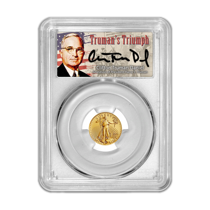 2022 $5 Gold Eagle Truman Triumph PCGS PF70