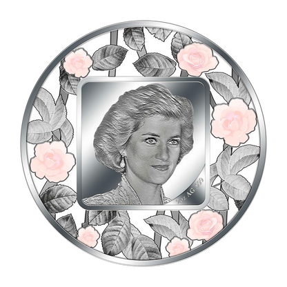 2022 2 oz Lady Diana Filigree Barbados Silver