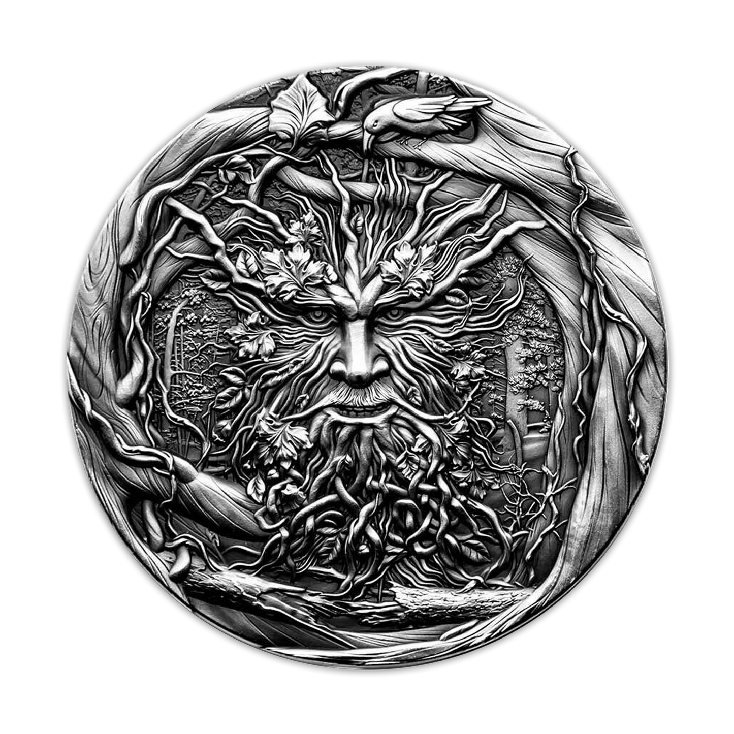 2021 2oz Niue Antique Silver The Spirit of the Forest