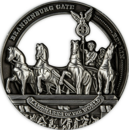 2022 LANDMARKS OF THE WORLD- Branderburg Gate - NZD Iron Coin
