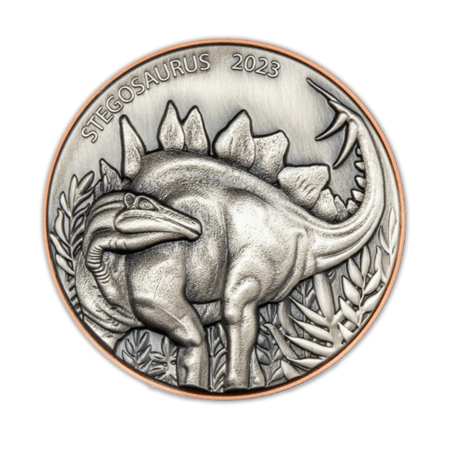 2023 Stegosaurus Double Silver Giant - Vanuatu - 5 oz Biometal