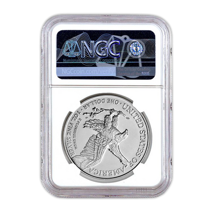 2021-S Silver Eagle - Emergency Production- Type 2 - NGC MS70 FS First Day of Issue Michael Gaudioso Label