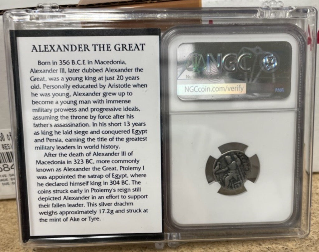 Ancient Greek Silver - Alexander The Great Early Posthumus Issue - NGC Certified