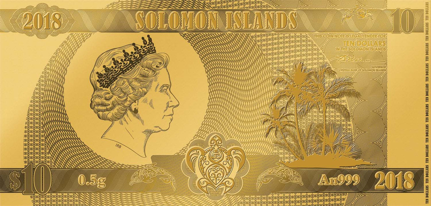 2018 Hanging Gardens of Babylon - Au PL 0.5 g Gold Flatbar