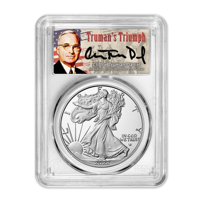 2022 S Silver Eagle San Francisco Proof - PCGS PR70 AR Advanced Release Truman Label