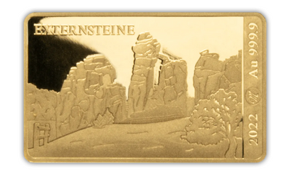 2022 Solomon Mysteries of World History - Externsteine Gold Prooflike
