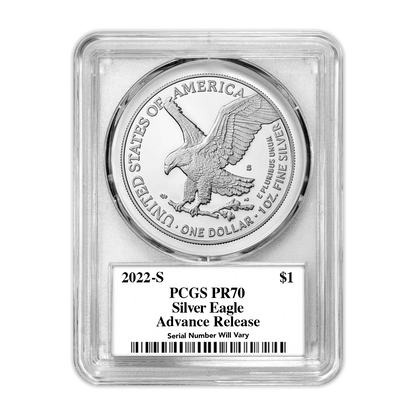 2022 S Silver Eagle San Francisco Proof - PCGS PR70 AR Advanced Release Truman Label