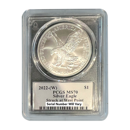2022 (W) Silver Eagle PCGS MS70 Thomas Cleveland Signature Label