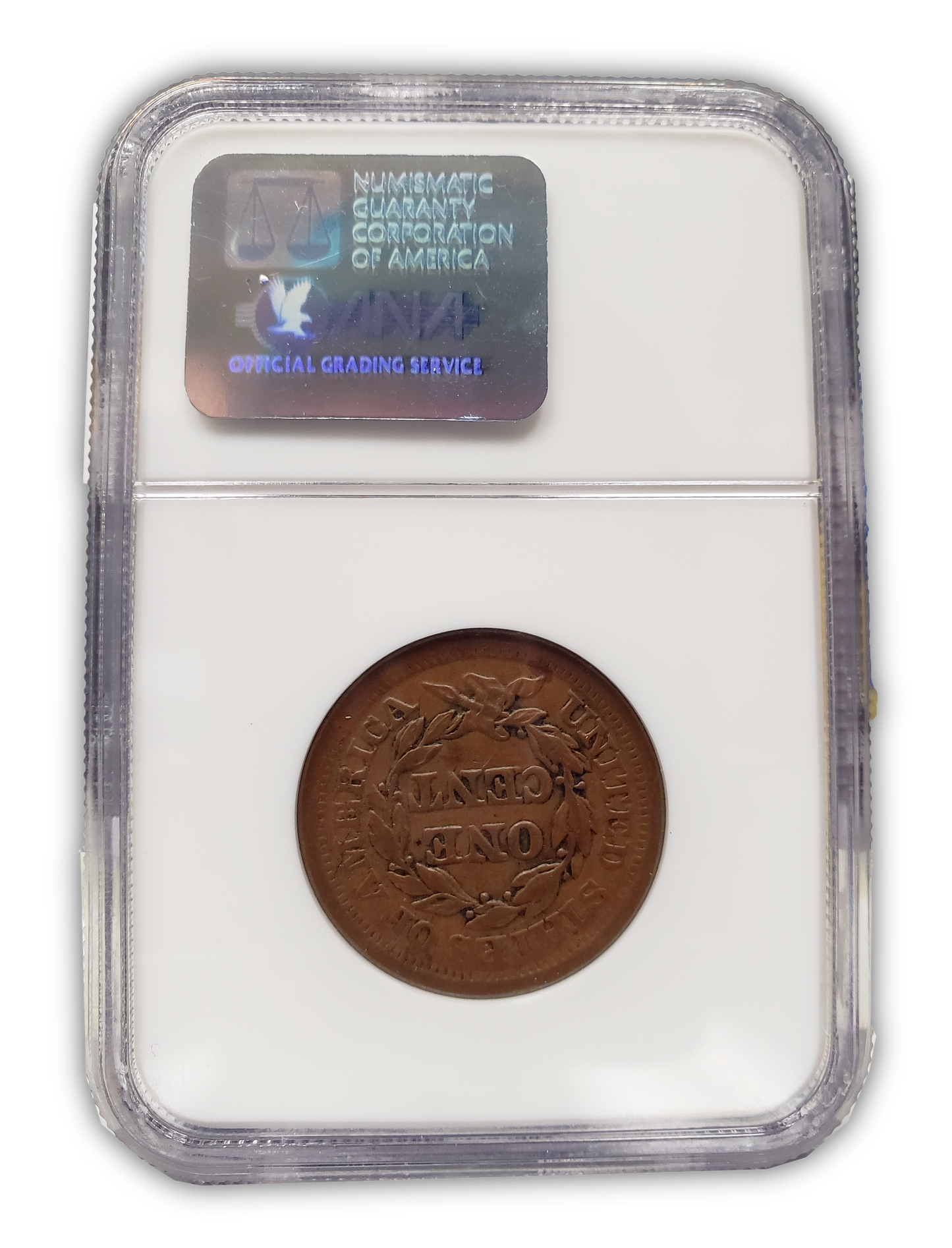 1854 Braided Hair Cent - Philadelphia NGC AU55 BN