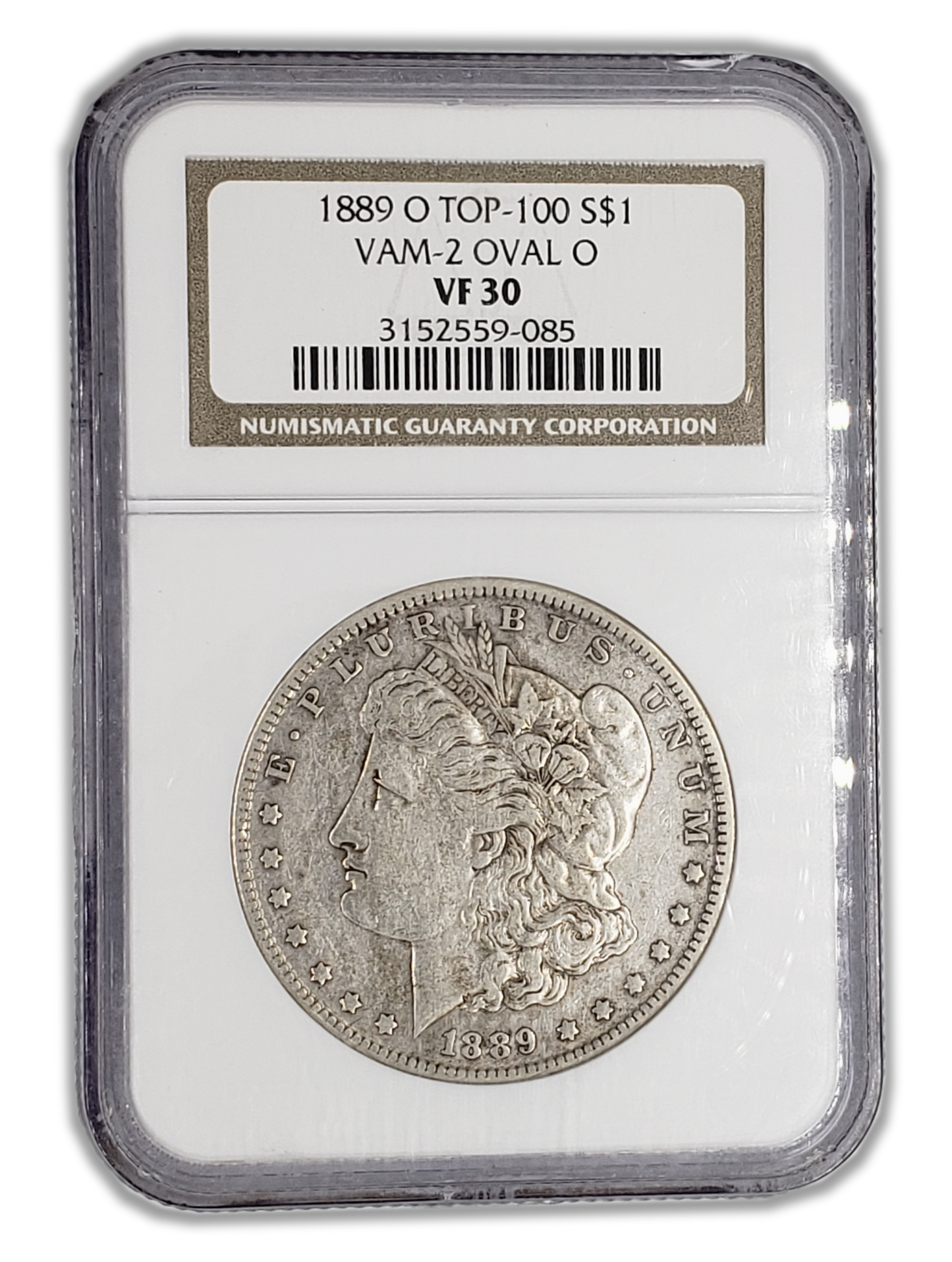 1889 O Morgan Silver Dollar New Orleans - NGC VF30