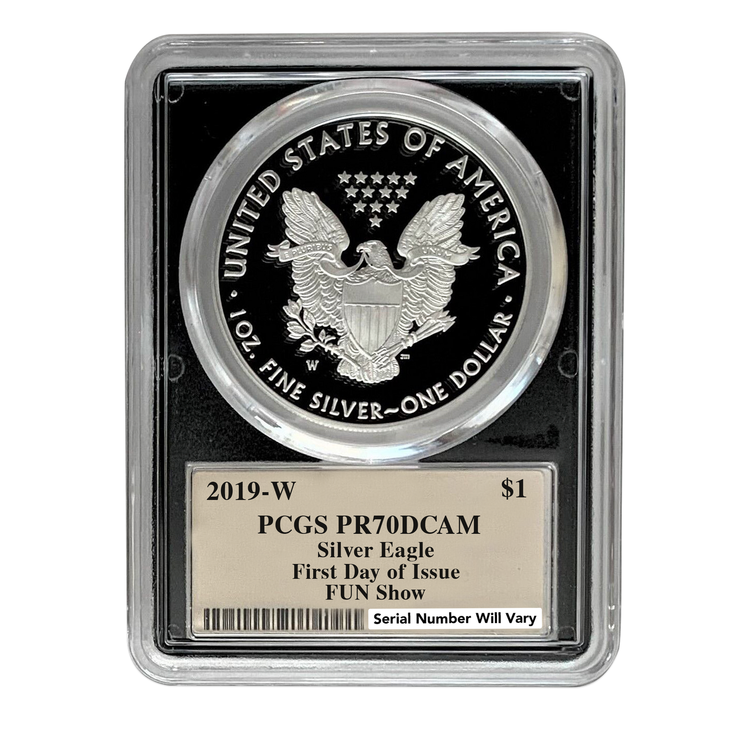 Grab Bag - 2019 Silver Eagle PCGS PR70 Cleveland City Labels