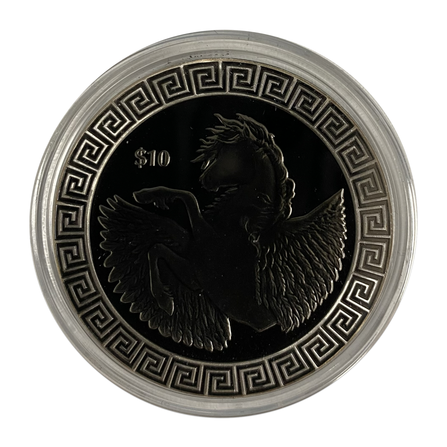 2022 BVI Pegasus - Pearl Black - 1 oz Silver Coin