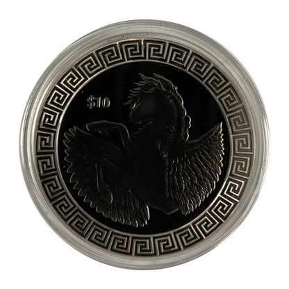 2022 BVI Pegasus - Pearl Black - 1 oz Silver Coin