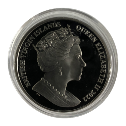 2022 BVI Pegasus - Pearl Black - 1 oz Silver Coin