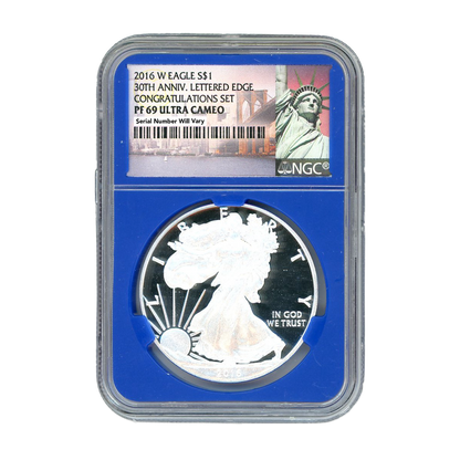 2016 Silver Eagle - Proof - Congratulations - NGC PF69 Blue Core