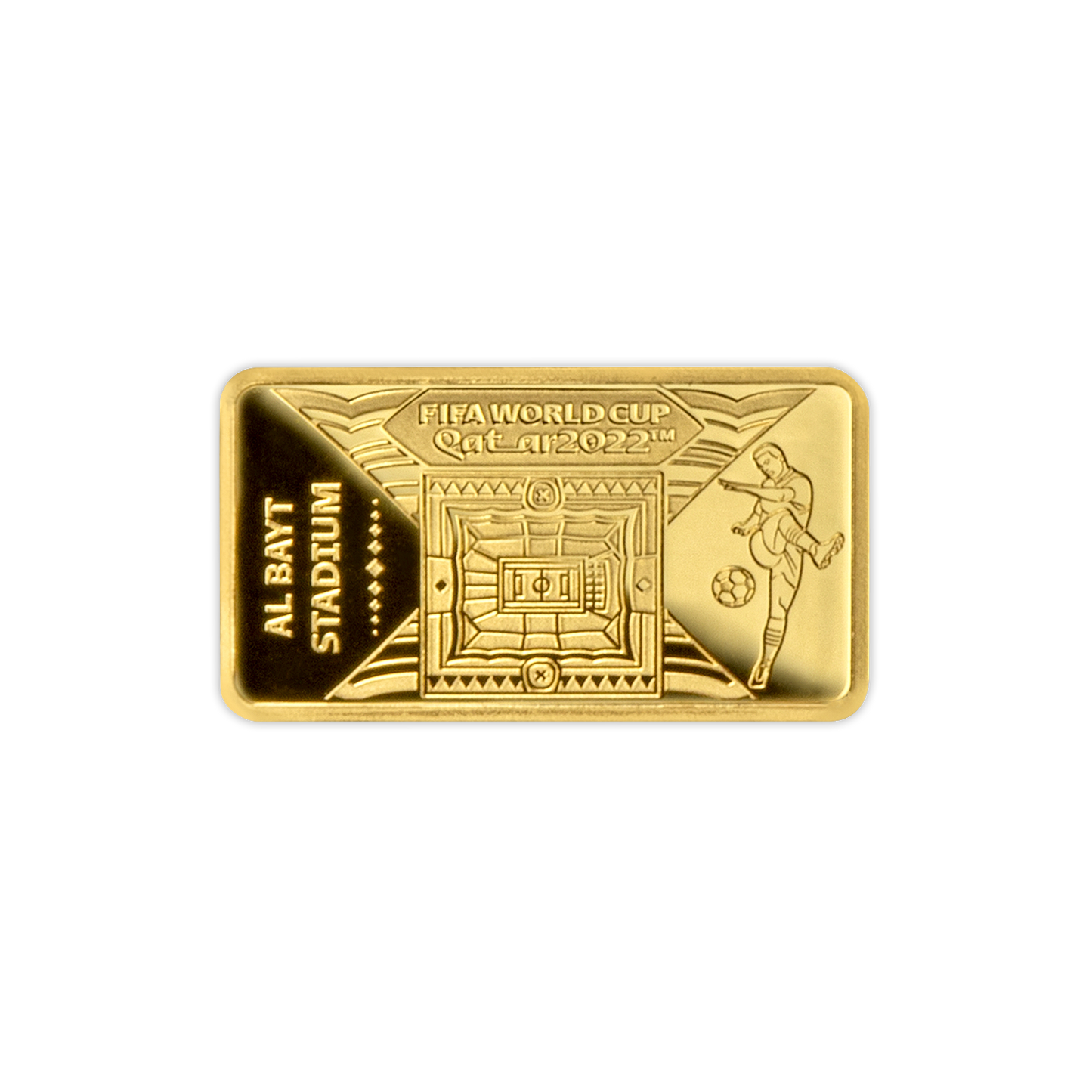 2022 Solomon Islands - World Cup Al Bayt Stadium 1/100oz Gold Prooflike