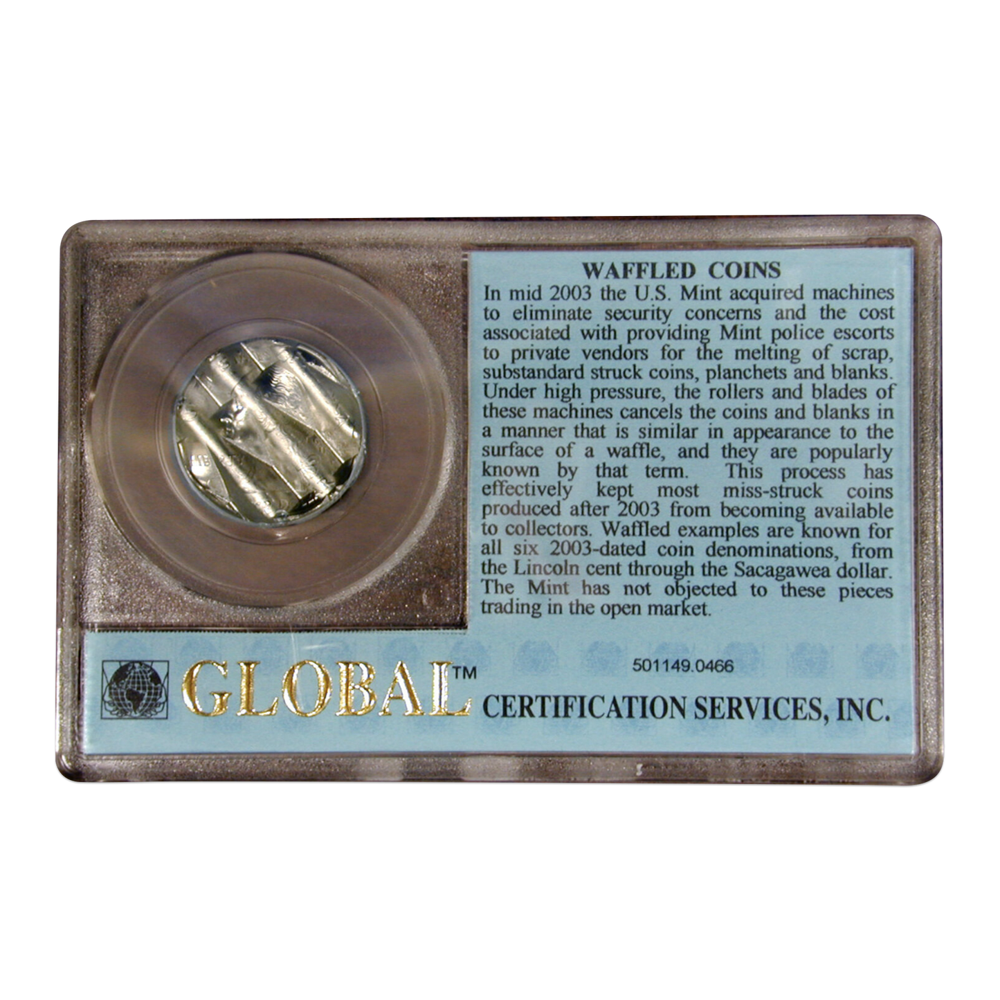 2003 Maine Quarter Mint Canceled - Global Certified