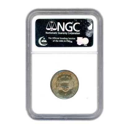 1944 Jefferson Nickel - Broadstruck Out of Collar NGC MS63 Full Steps
