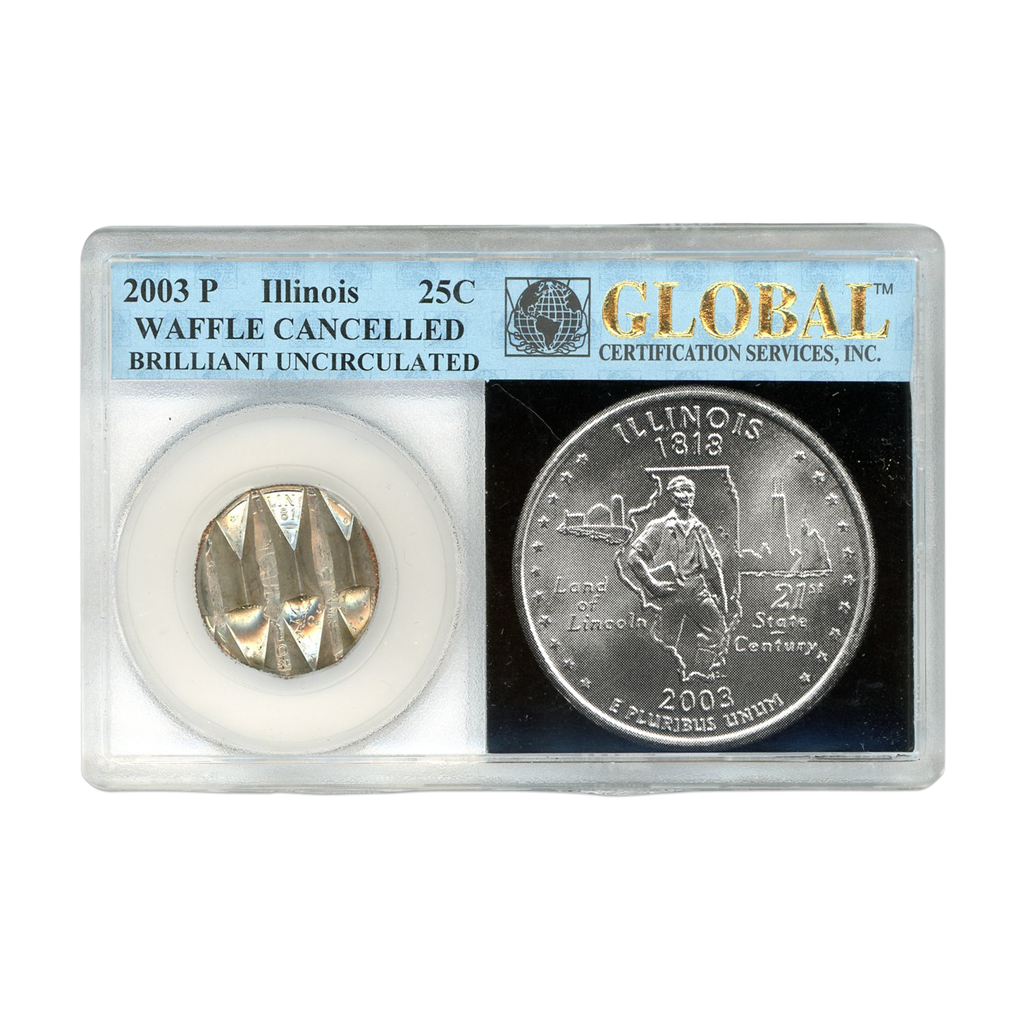 2003 Illinois Quarter Mint Canceled - Global Certified