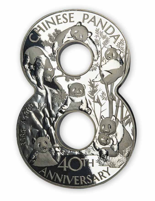 2022 Fiji 40th Panda Anniversary Lucky8 Silver Proof like