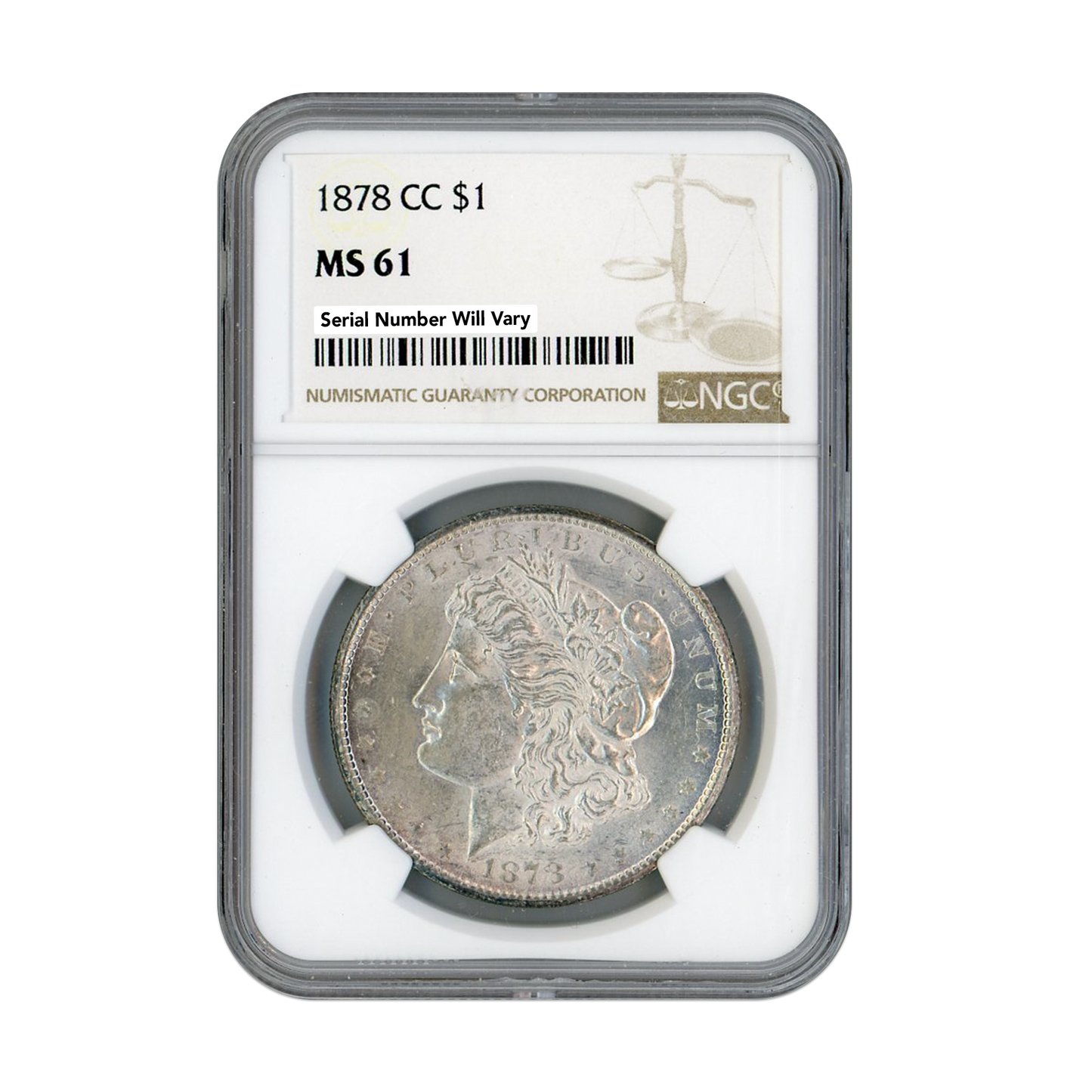 1878 Morgan Silver Dollar Carson City NGC MS61