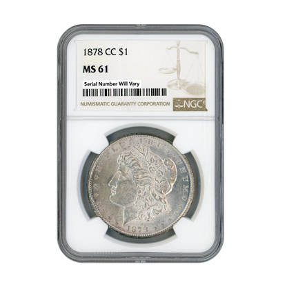 1878 Morgan Silver Dollar Carson City NGC MS61