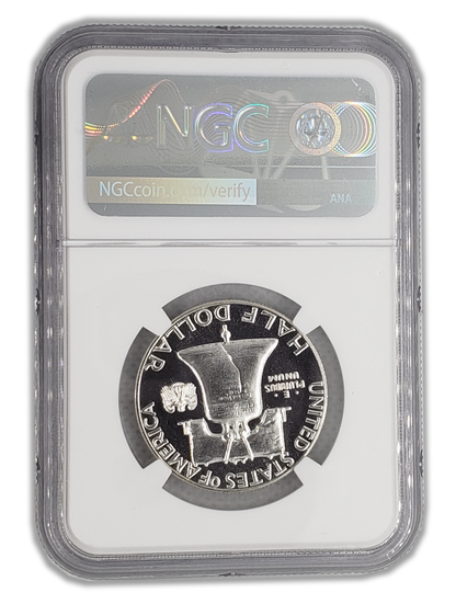 1960 Franklin Silver Half Dollar - NGC PF67 Cameo - Sight White