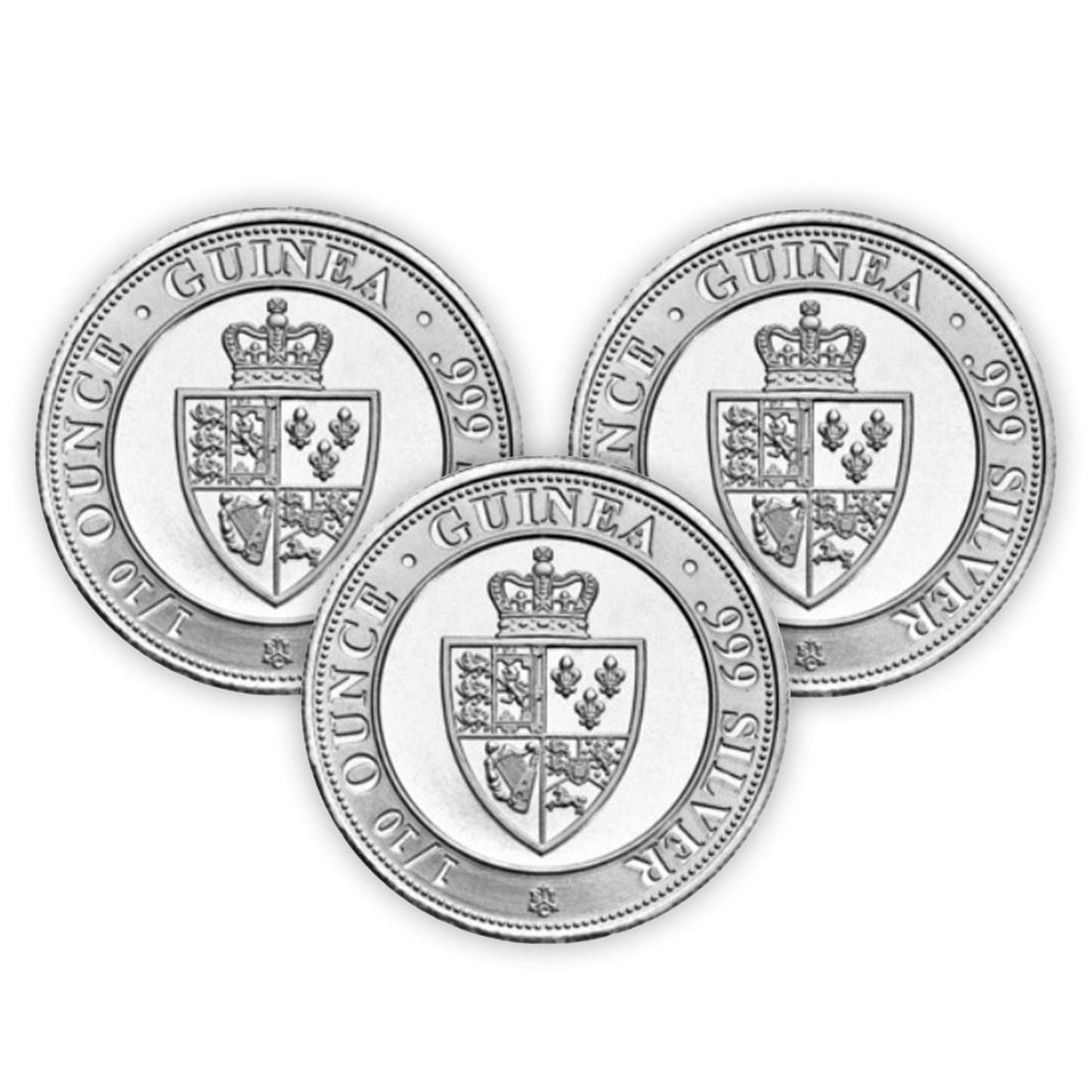 St. Helena Spade Guinea Shield 1/10 oz  - 3 Pack