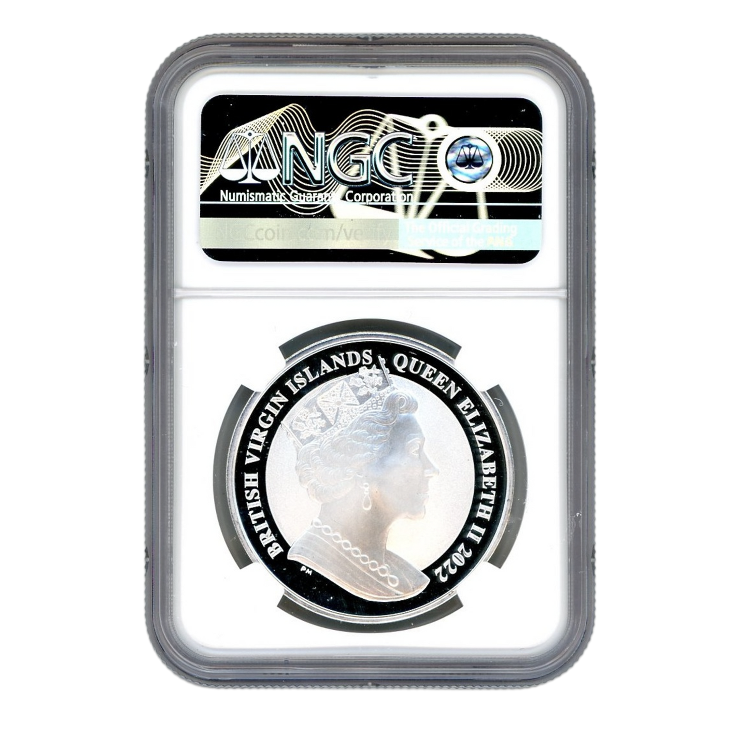 2022 BVI Walking Liberty- 75th Anniv. - 1 oz Reverse Silver Coin NGC PF70