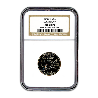 2002 Louisiana Quarter NGC MS68