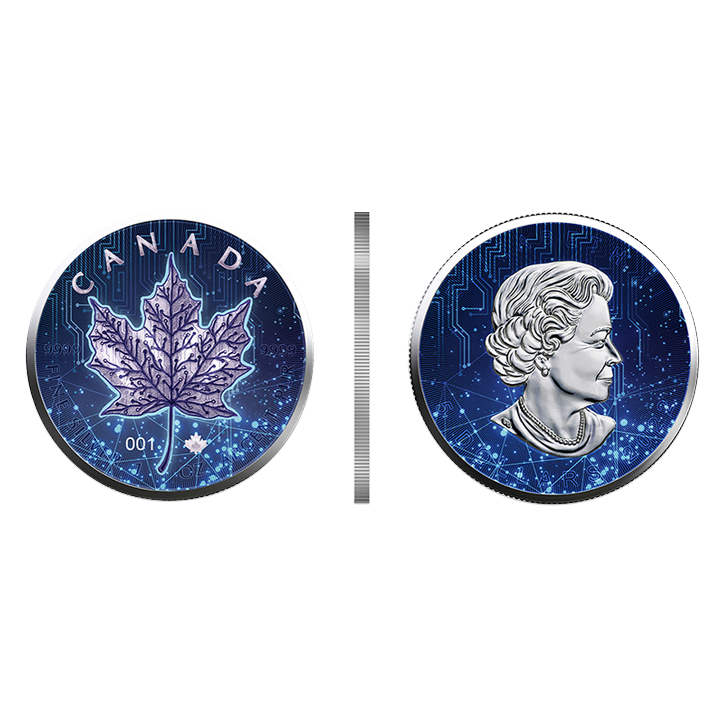 2022 1 oz Candian Maple Silver Artificial Intelligence