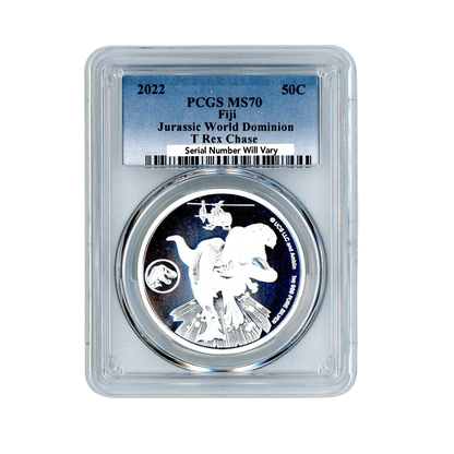 2022 Jurassic World Dominion T Rex Chase - PCGS MS70