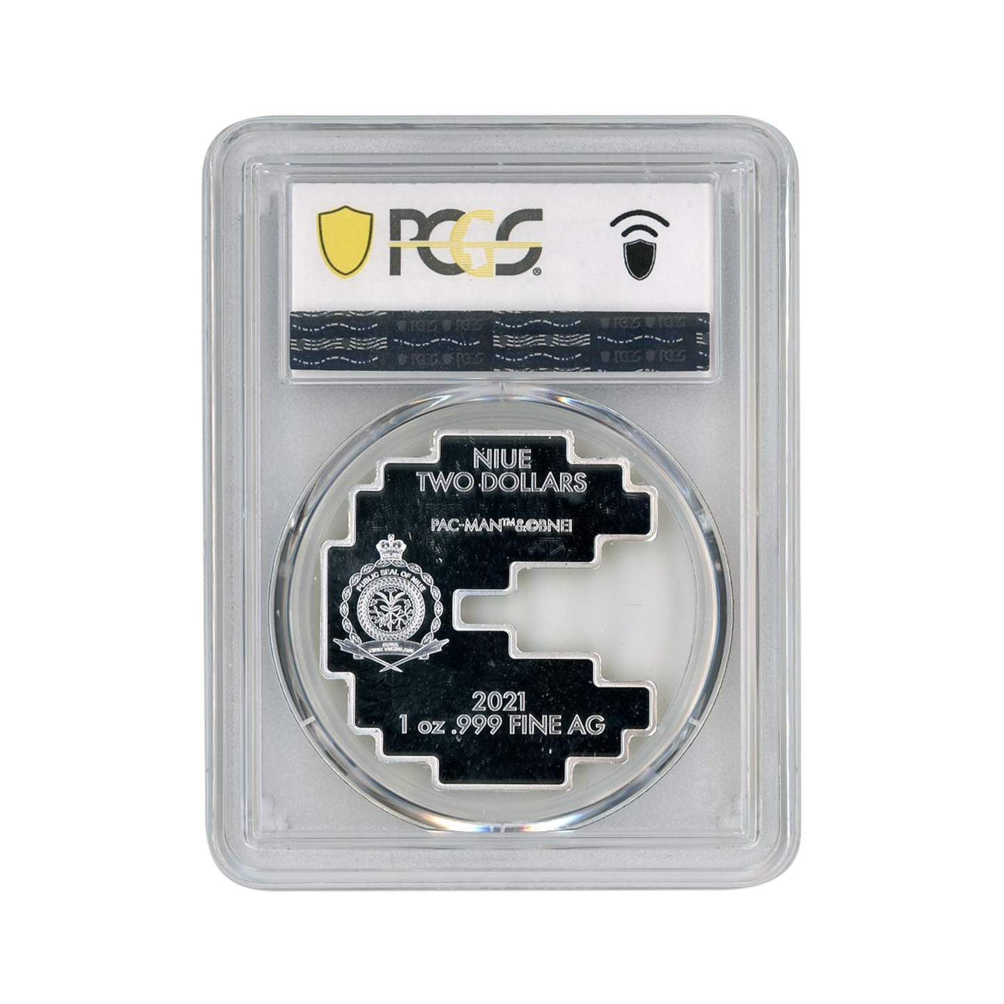 2021 PAC-MAN 40th Anniversary 1oz Silver Colorized Coin - PCGS PR69DCAM