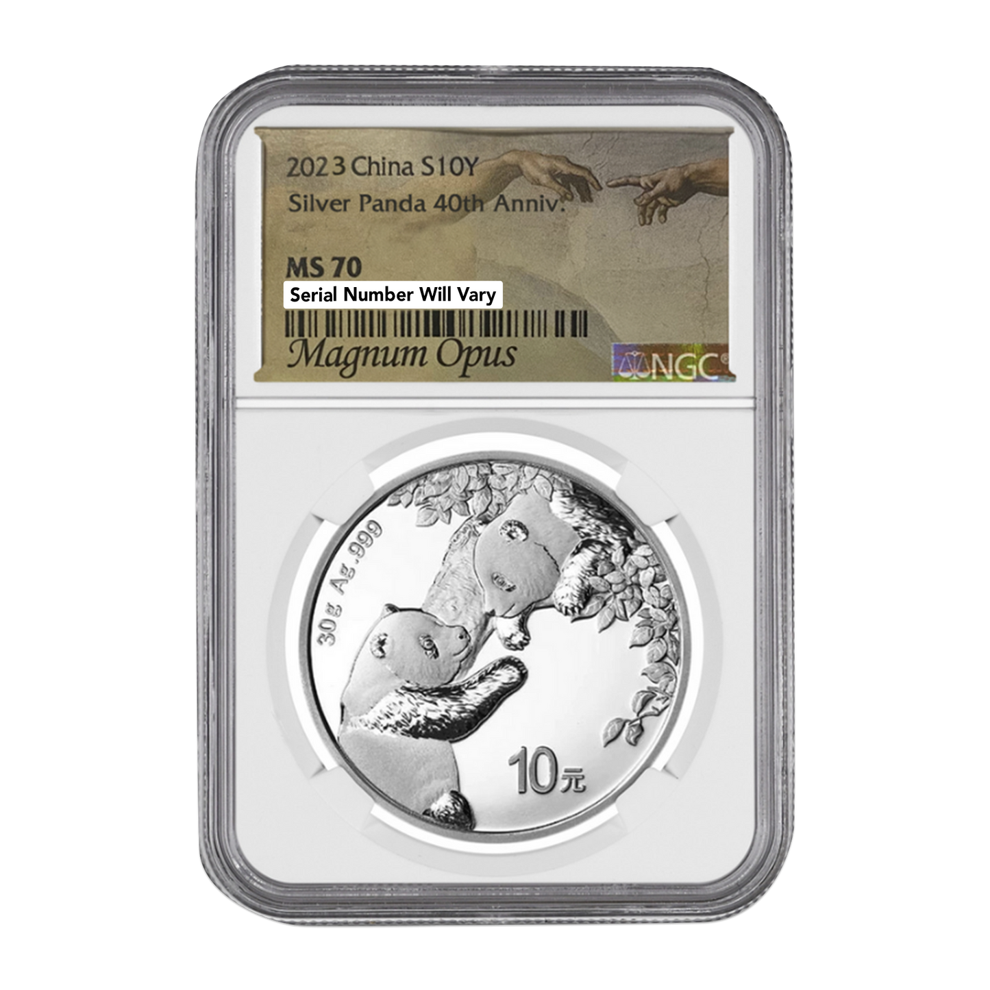 2023 China Silver Panda - NGC MS70 Magmum Opus Label