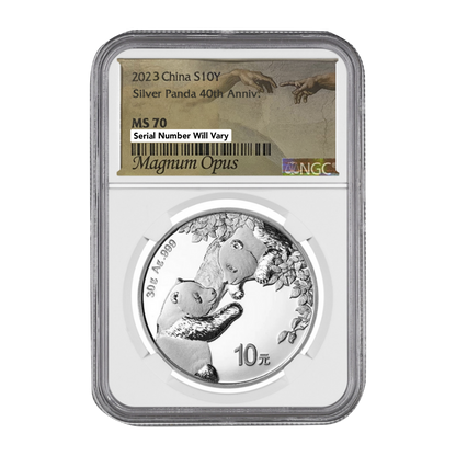 2023 China Silver Panda - NGC MS70 Magmum Opus Label