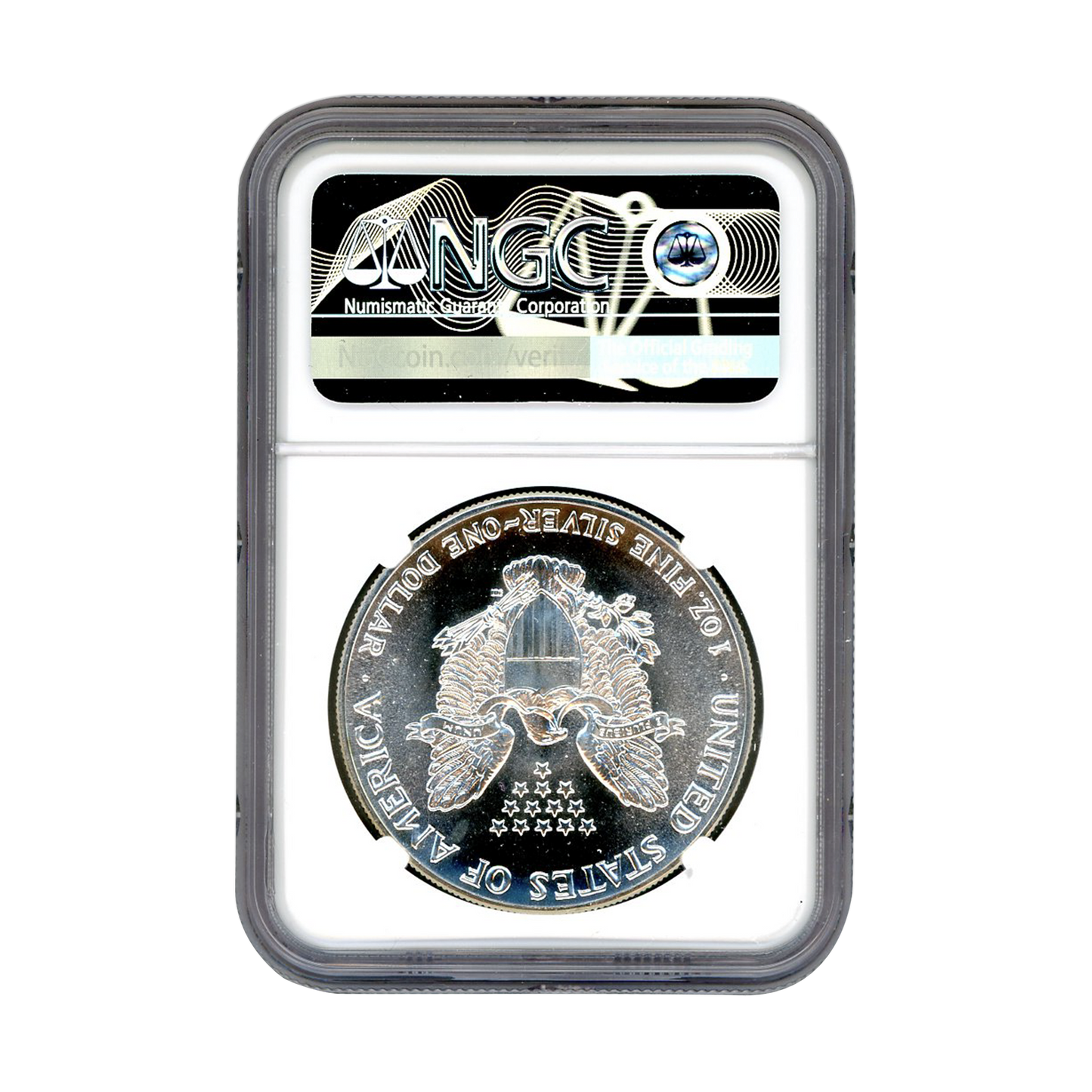 1987(S) Silver Eagle San Francisco - NGC MS69 David Moti Signature Label