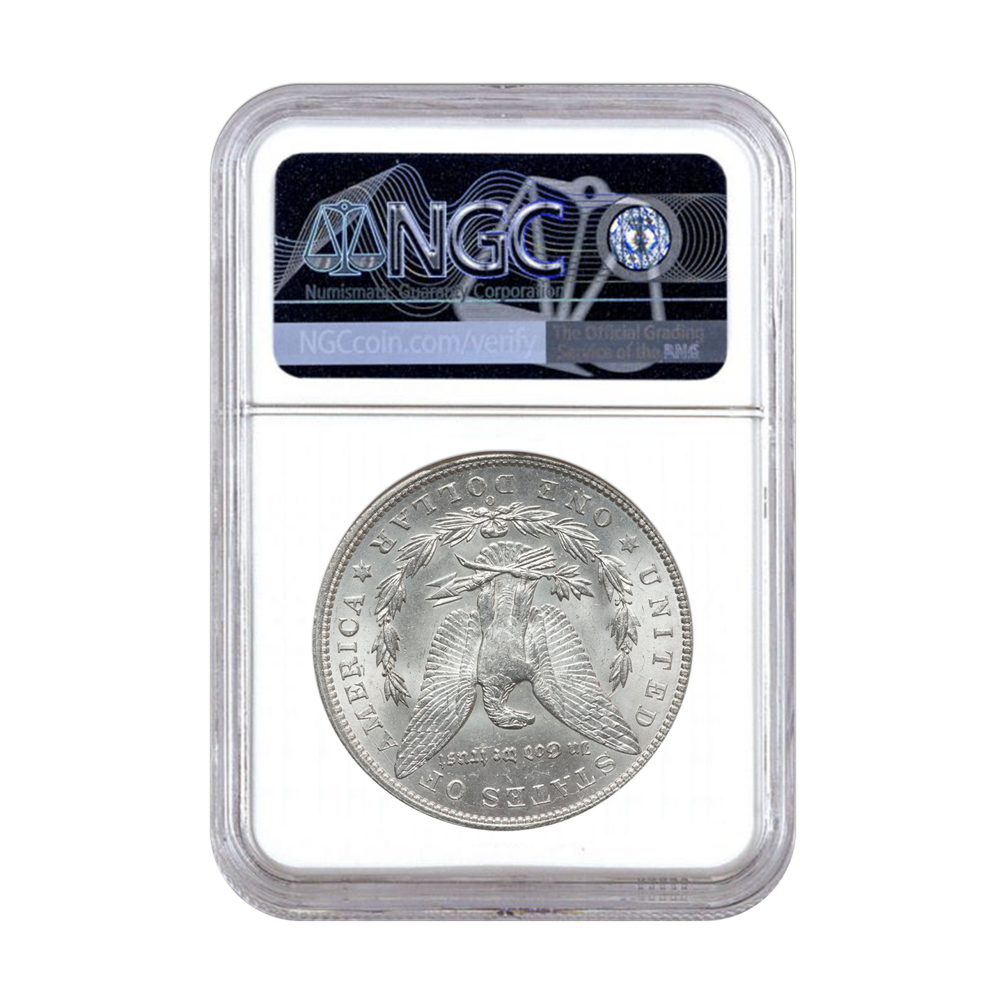 1904-O Morgan Dollar New Orleans In God We Trust Label - NGC