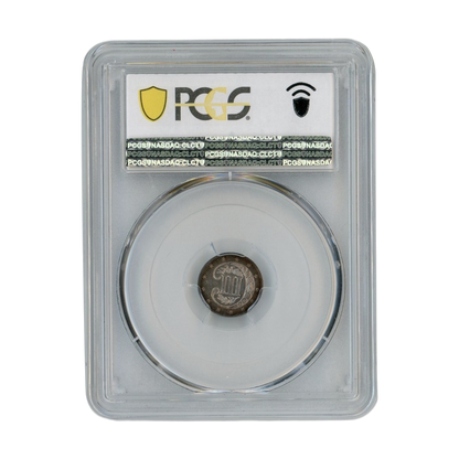 1870 Three Cent Silver - PCGS PR65
